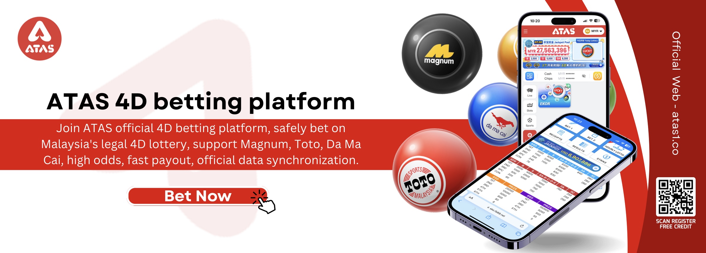 ATAS OFFICIAL TRUSTED ONLINE CASINO | ATAS Official | ATAS Official Banner | ATAS 4D
