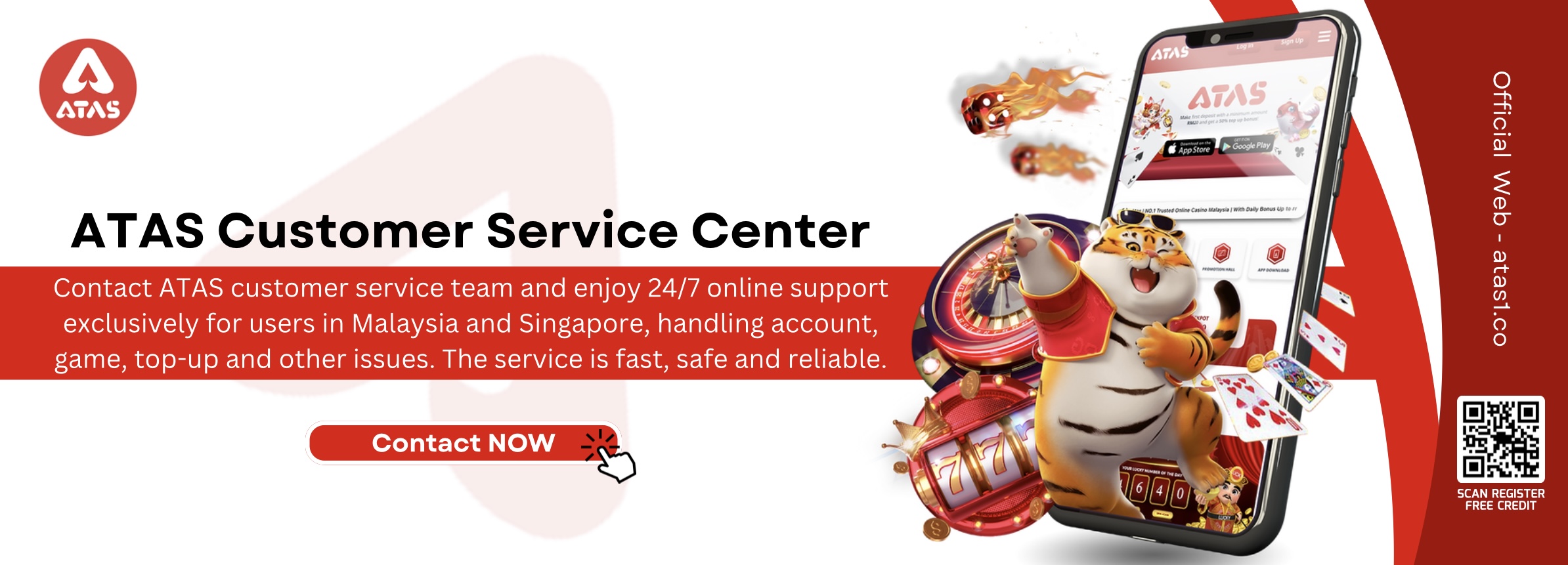 ATAS | ATAS customer service banner | ATAS contact us banner